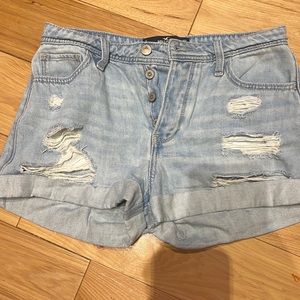 hollister high rise mom shorts